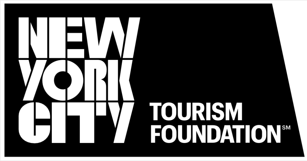 Black and White Logo of New York City Tourism Foundation